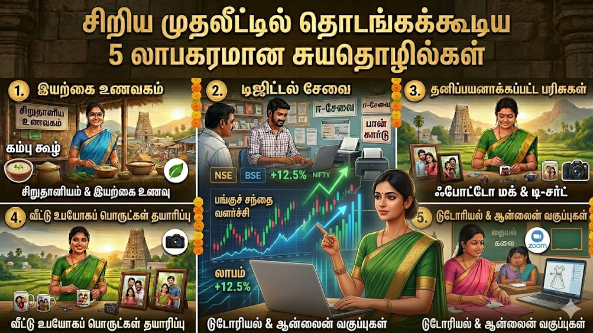 கைநிறைய சம்பாதிக்க வேண்டுமா? குறைந்த முதலீட்டில் அதிக லாபம் தரும் 5 சிறந்த பிசினஸ் ஐடியாக்கள்!